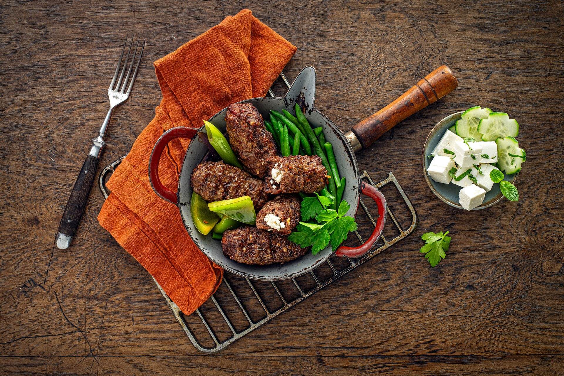 Hackfleisch Bifteki